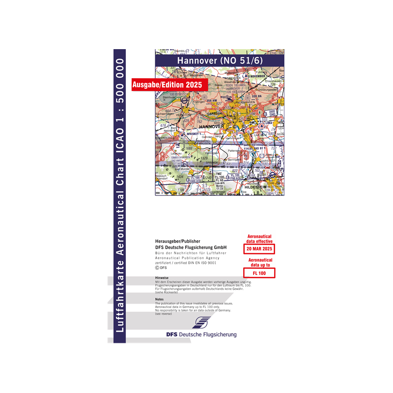 ICAO-Karte, Blatt Hannover (Ausgabe 2026)